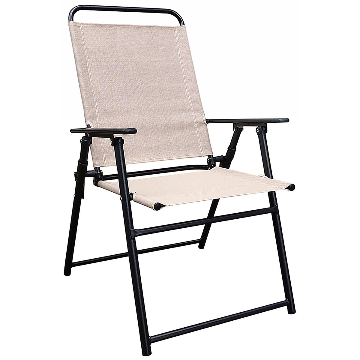 Living Accents - FTS50BG-T - Black Steel Frame Sling Chair