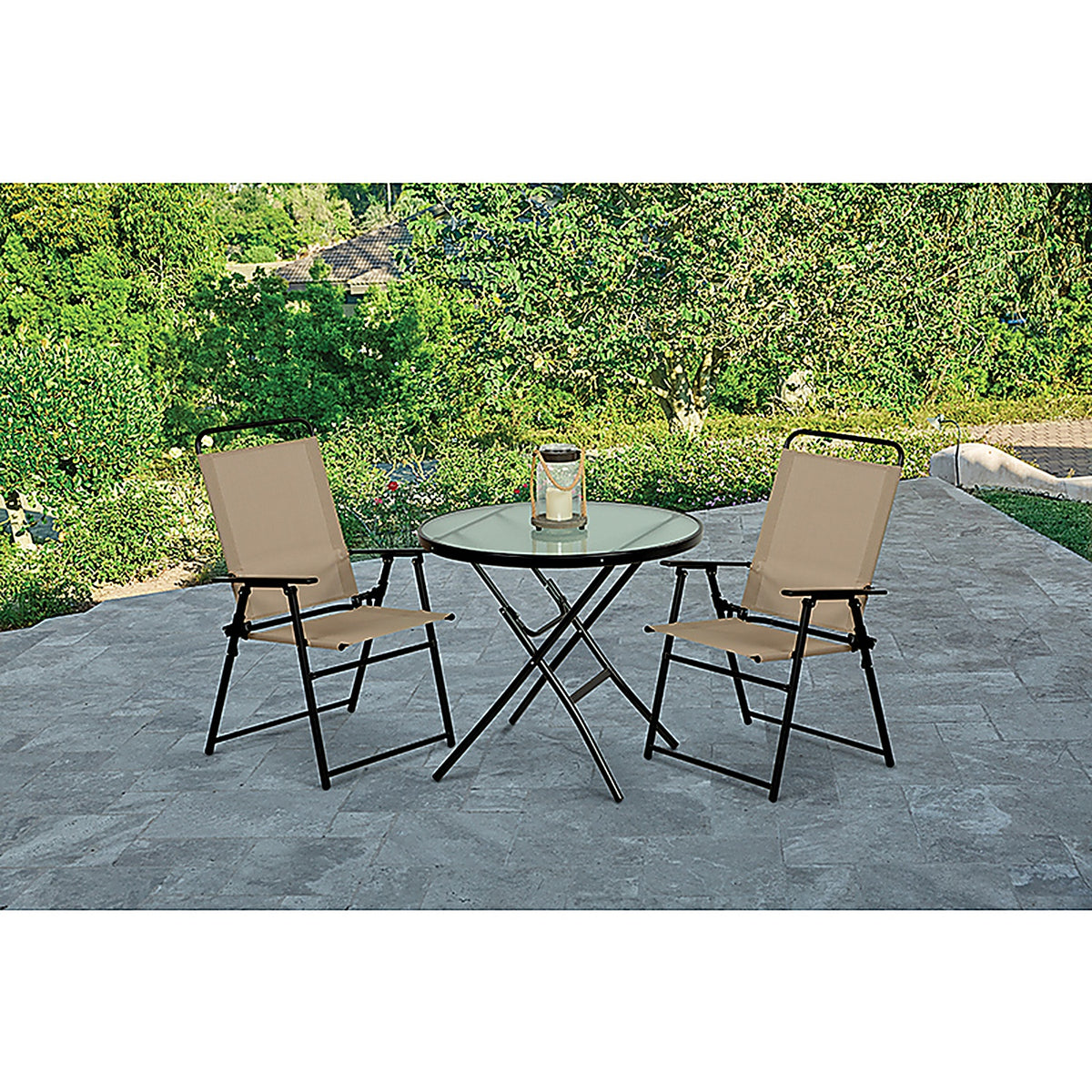 Living Accents - FTS50BG-T - Black Steel Frame Sling Chair