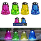 Alpine - HGY440ABB-8 - Glass Solar Hanging Lantern Assorted