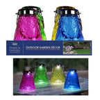 Alpine - HGY440ABB-8 - Glass Solar Hanging Lantern Assorted