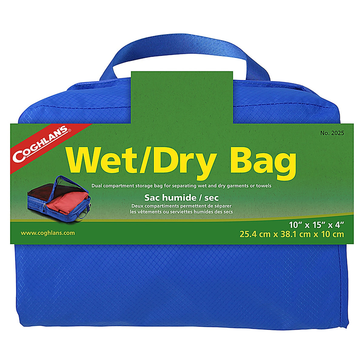 Coghlan's - 2025 - Blue Wet Dry Bag 10 in. H x 4 in. W x 15 in. L - 1/Pack