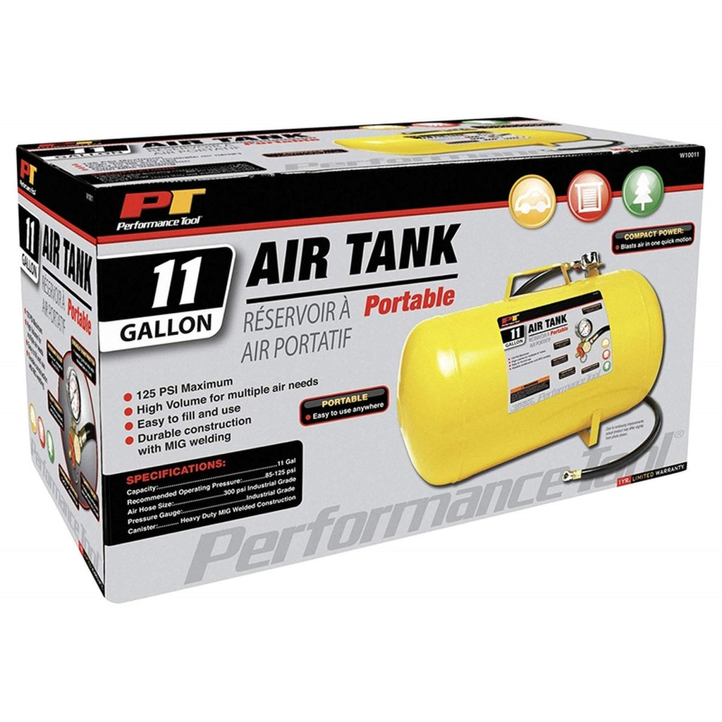 Performance Tool - W10011 - 125 psi Air Tank 11G Yellow