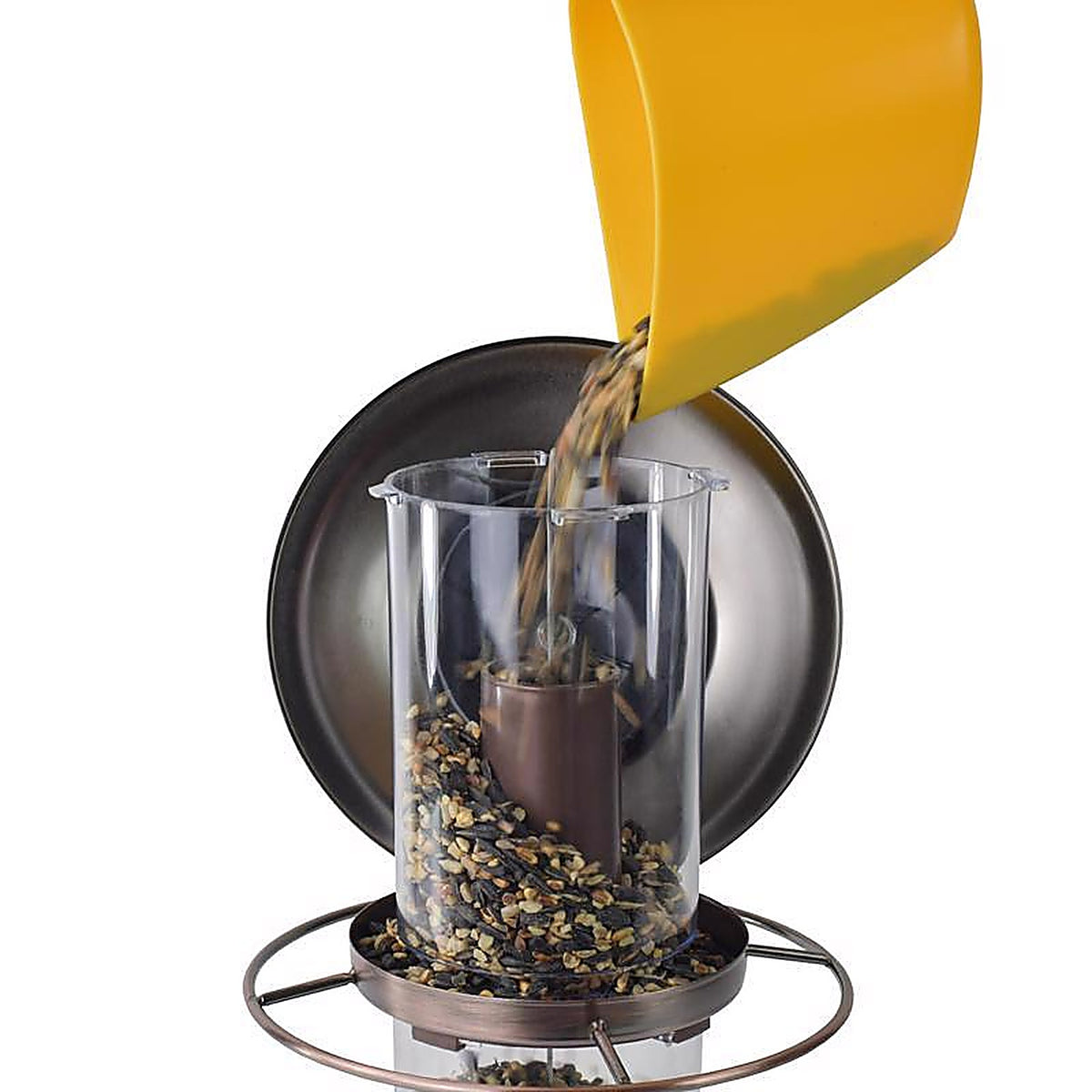 Perky-Pet - 325C - Wild Bird 4.5 lb. Copper Panorama Bird Feeder 2 ports