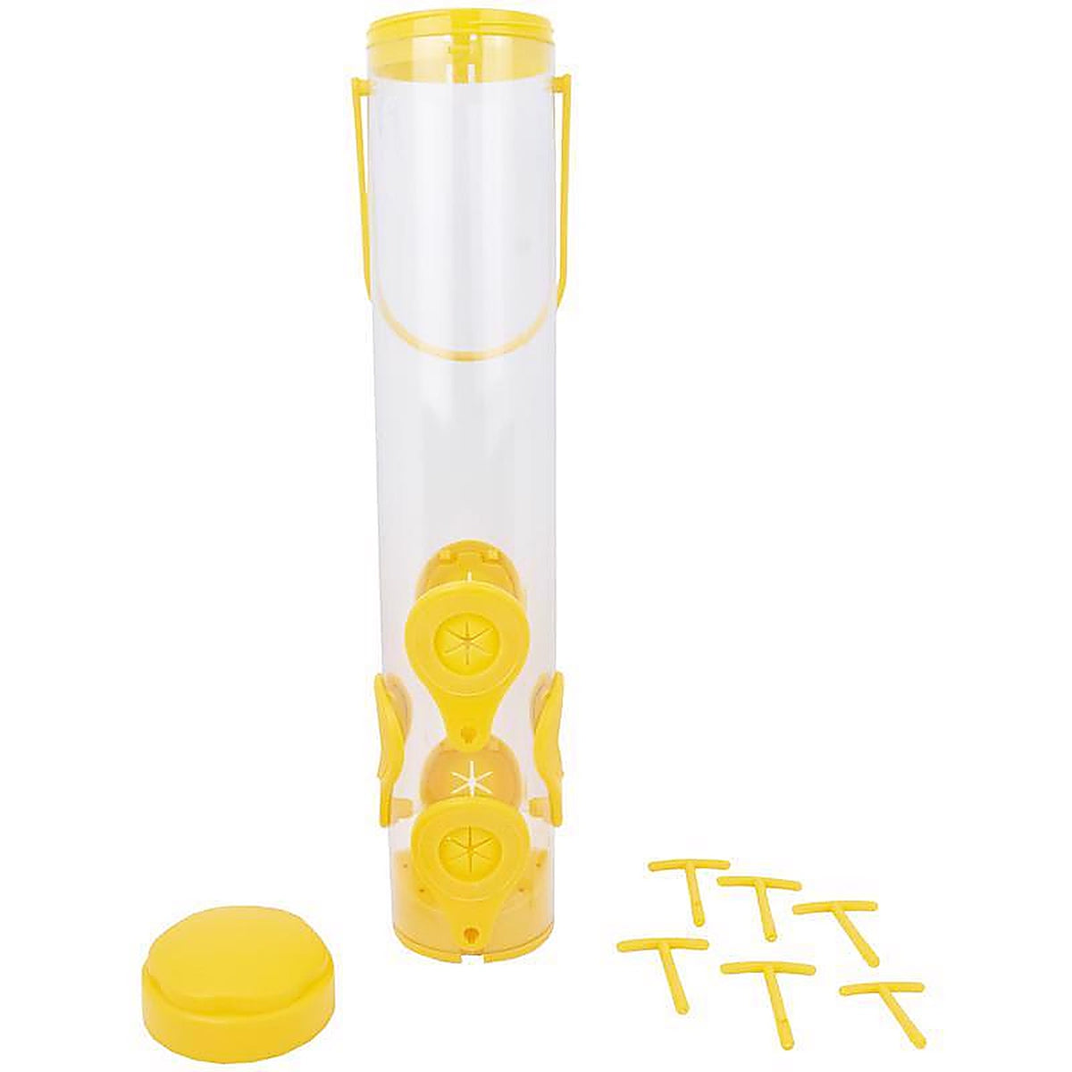 Perky-Pet - 481F - Finch 1.5 lb. Plastic Tube Bird Feeder 6 ports