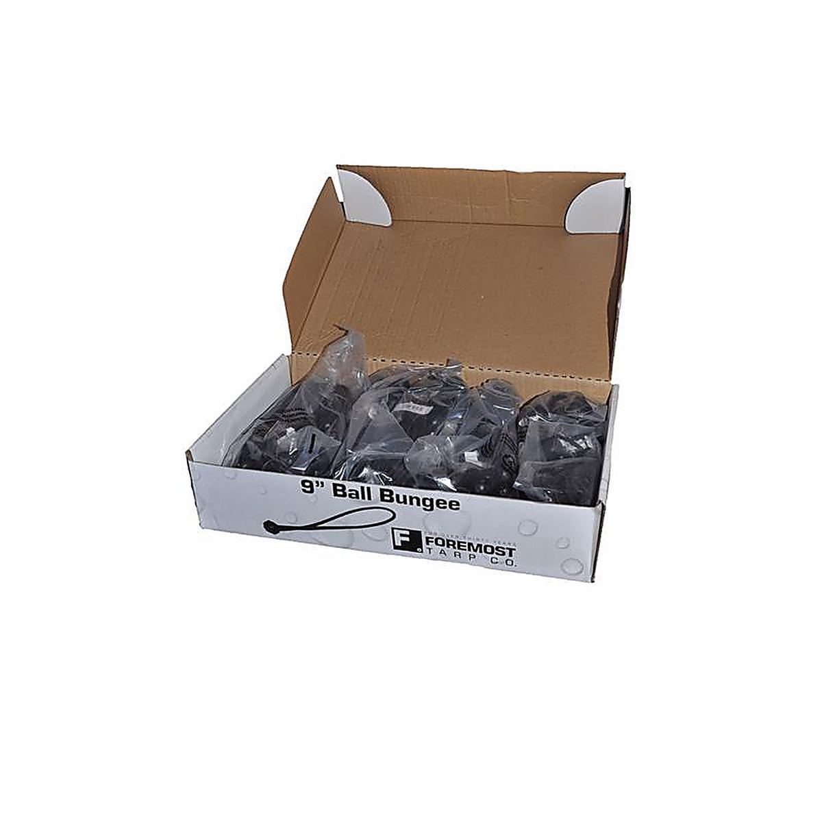 Foremost - 75901 - Black Bungee Ball Cord 9 in. L X .0026 in. 20 lb 150 pk