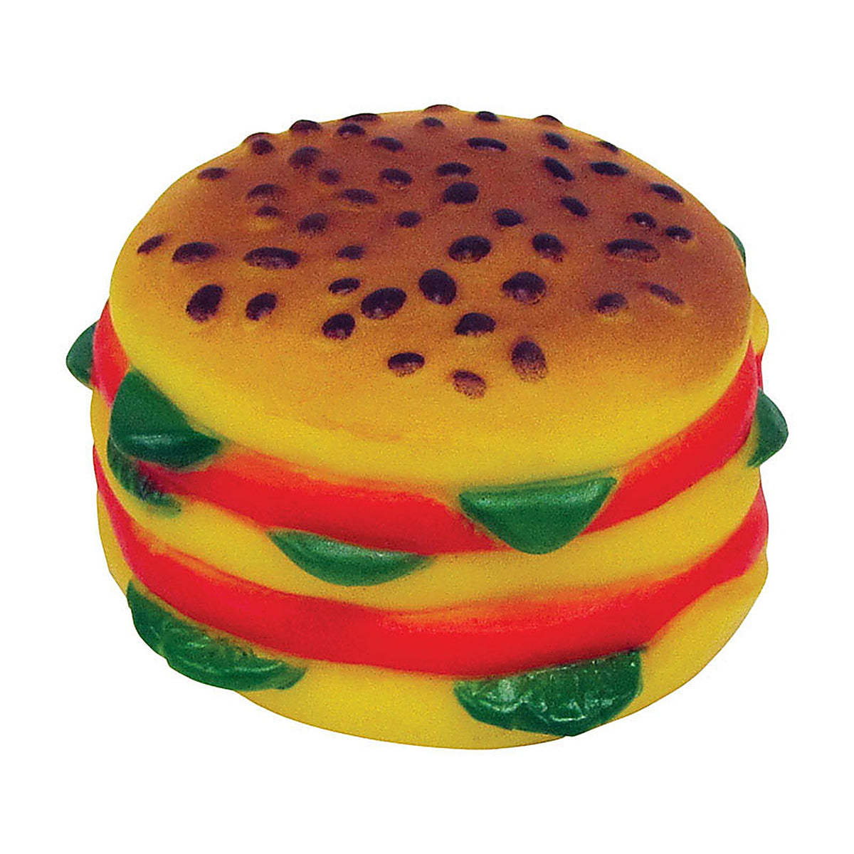 Boss - 52981 - Diggers Vo-Toys Brown Hamburger Vinyl Hamburger Dog Toy Large 1