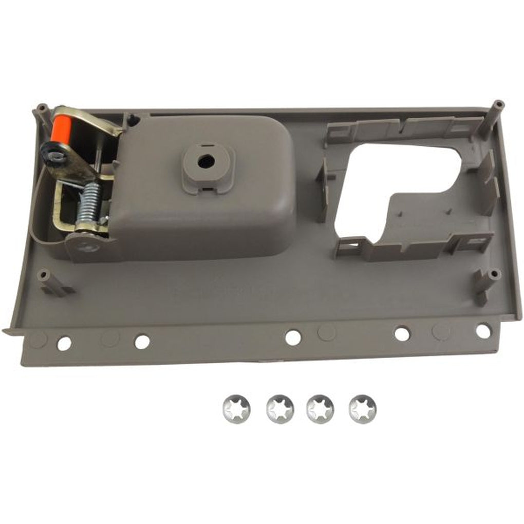 Dorman|80472|Interior Door Handle Front Left Kit Chrome Lever Gray Housing