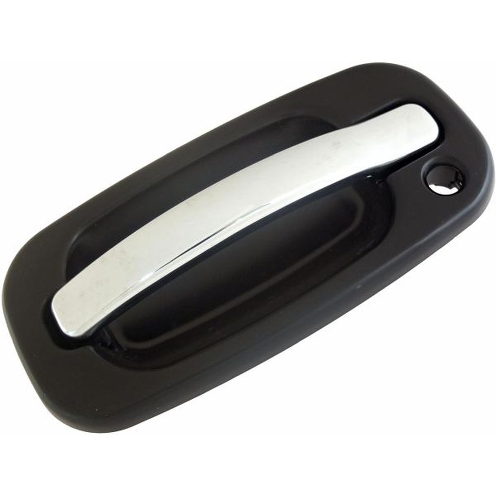 Dorman - 80550 - Exterior Door Handle Front Left Chrome w/ Black Housing