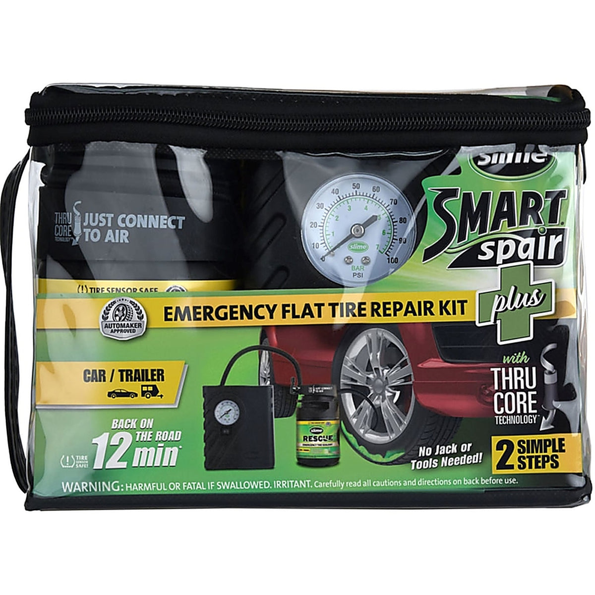 Slime - 50138 - Slime Flat Tire Repair For Tubeless
