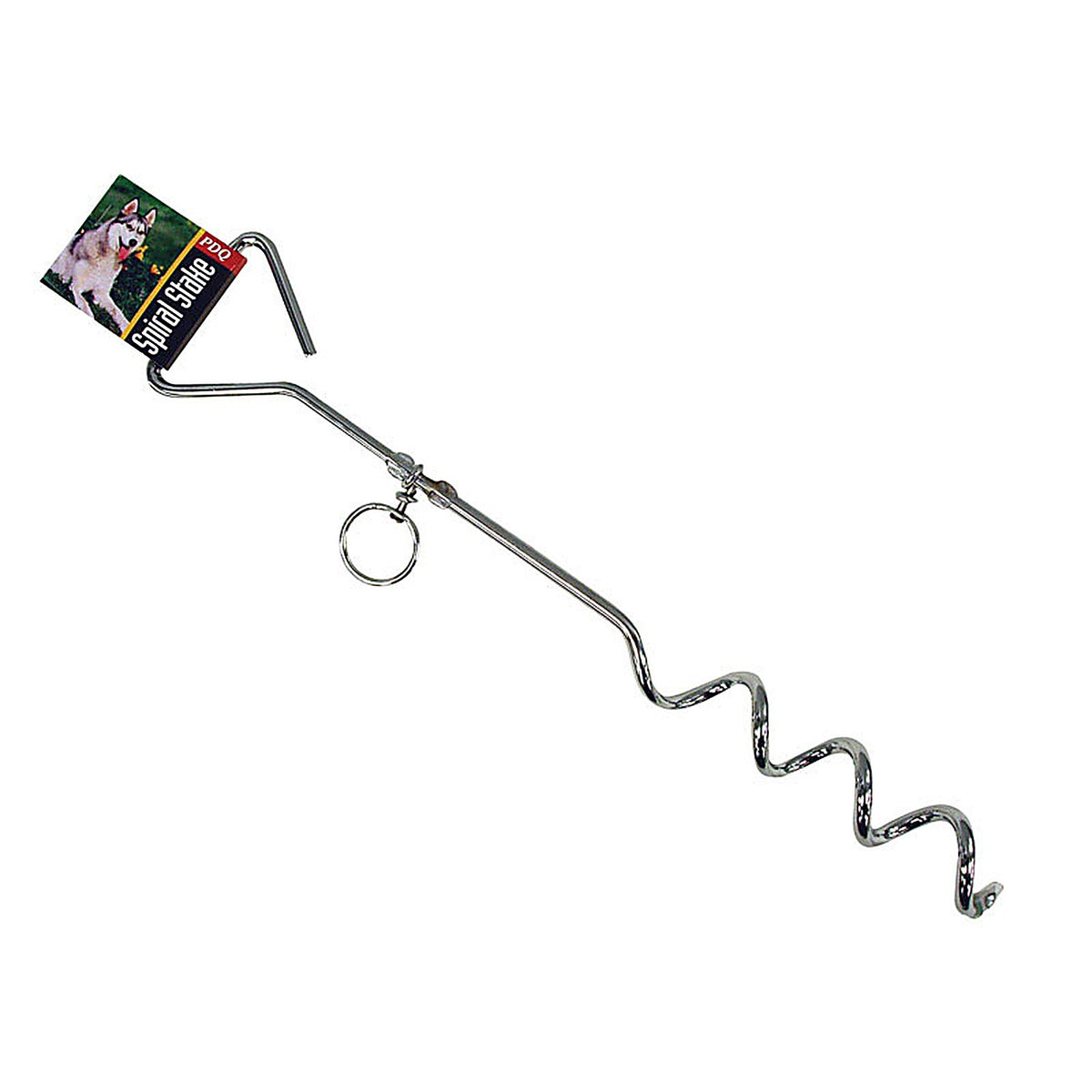 Boss Pet - A01312 - PDQ Silver Steel Dog Tie Out Stake Large