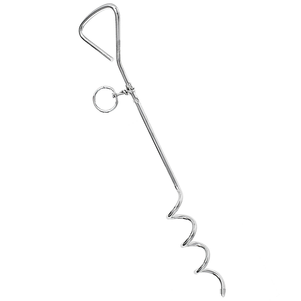 Boss Pet - A01312 - PDQ Silver Steel Dog Tie Out Stake Large