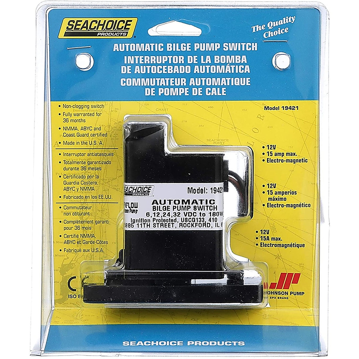 Seachoice - 19421 - Automatic Bilge Pump Switch
