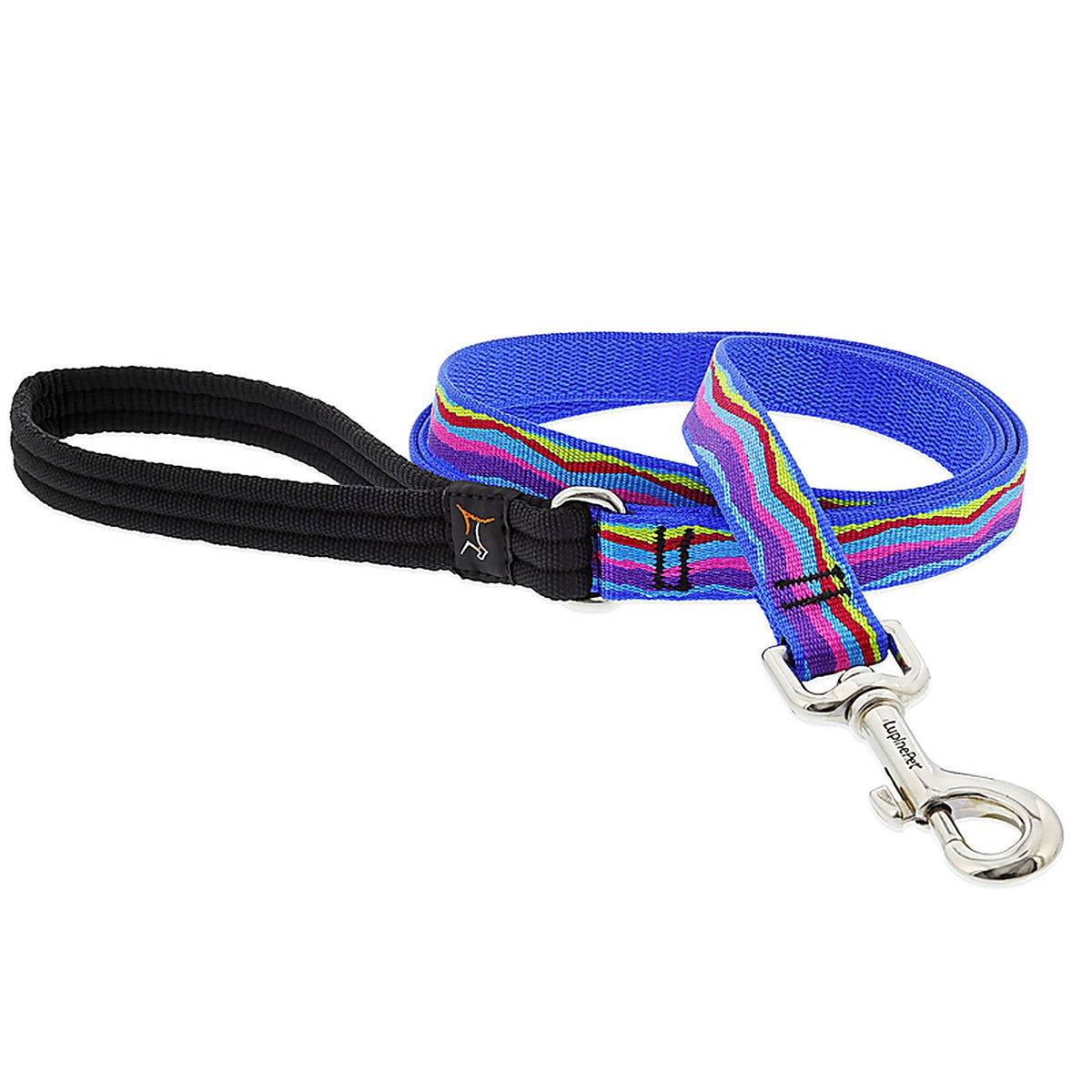 Lupine - 68809 - Original Designs Multicolored Ripple Creek Nylon Dog Leash Medium/Large