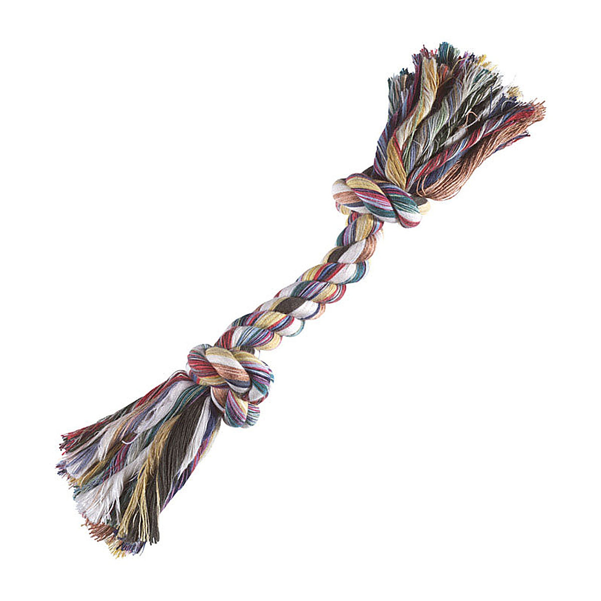 Boss - A03877 - Diggers Multicolored Rag Bone Cotton Rope Dog Tug Toy Large 1