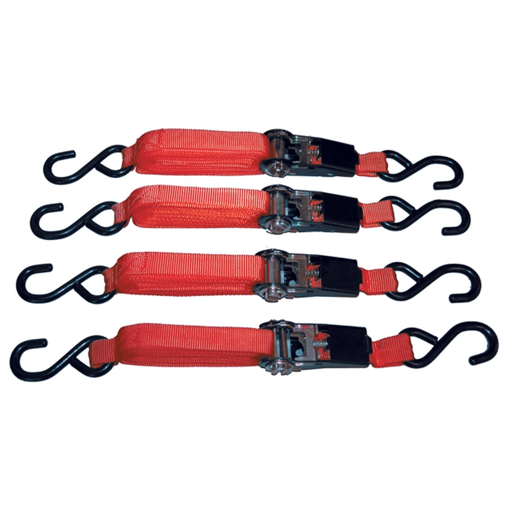 ATD - 8072 - Ratcheting 15 ft. Tie Down Set, 4 pc.
