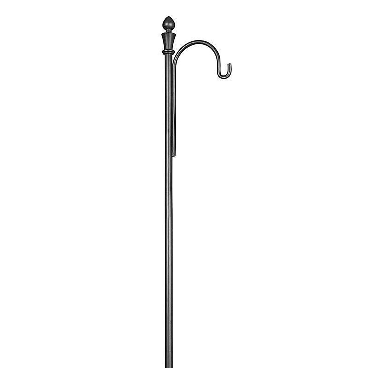Feit - HOOK/48/1/BLK - SOLAR FIXTURES Black Metal 48 in. H Shepherd's Hook 1 pk