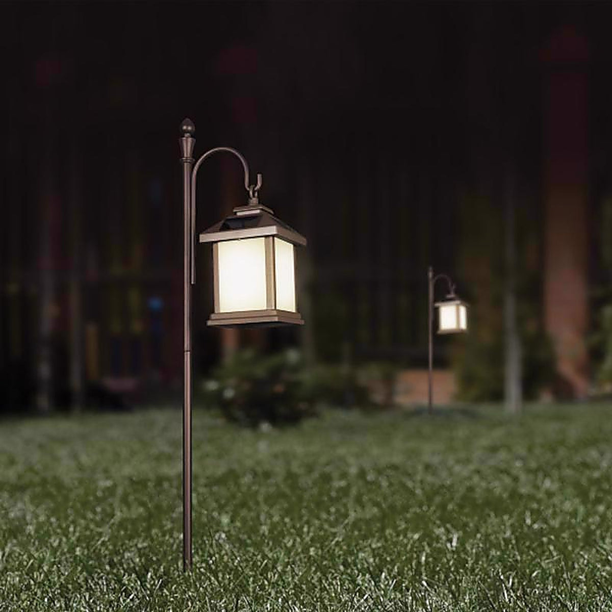 Feit - SYNC/HOOK48 - SOLAR FIXTURES Bronze Metal 48 in. H Shepherd's Hook 1 pk