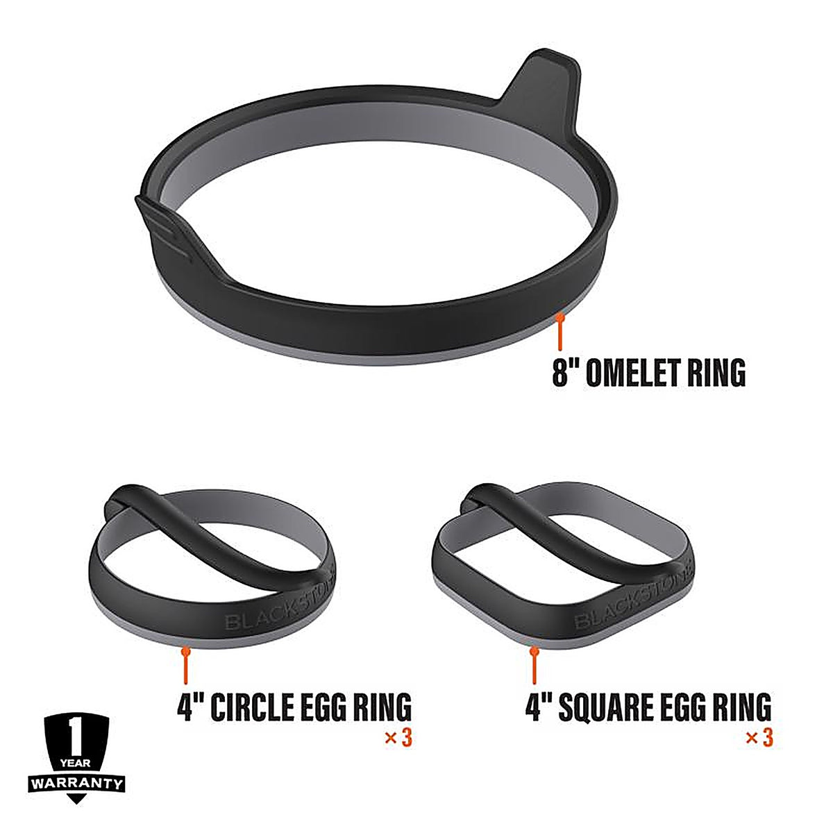 Blackstone - 5515 - Stainless Steel Egg Rings 7 pc