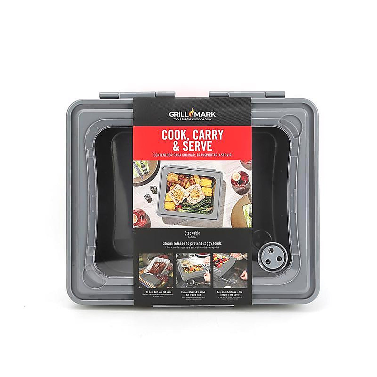 Grill Mark - 40405ACE - Gray Food To Go Container 1 pk