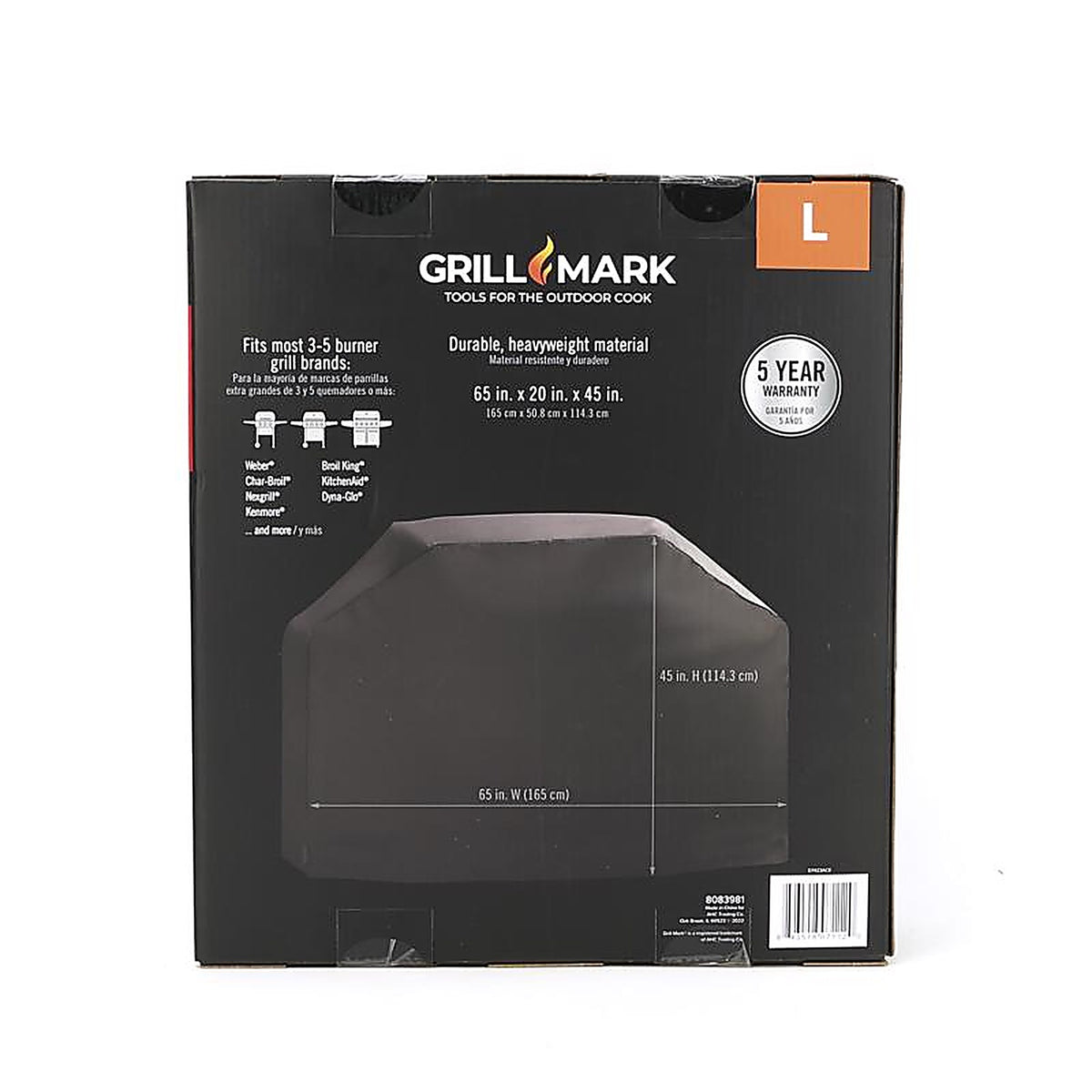 Grill Mark - 07423ACE - Black Grill Cover For Universal