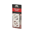 Grill Mark - 02108ACE - White Plastic Classic Tablecloth Clamps 4 pc