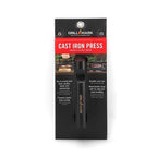 Grill Mark - 08821ACE - Black Cast Iron/Wood Meat Press