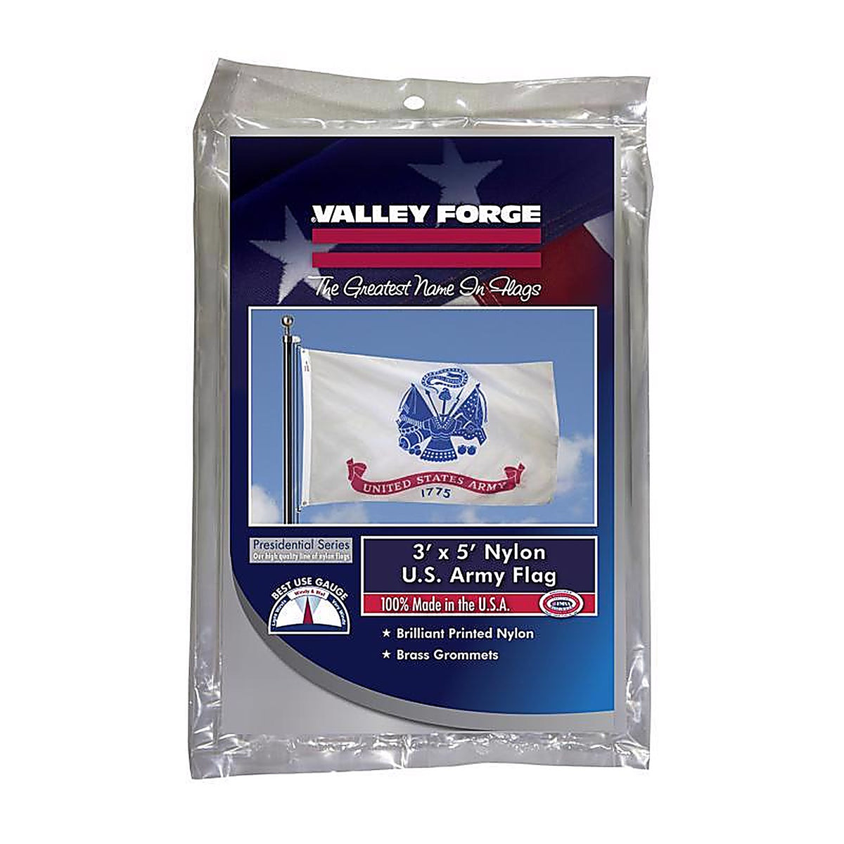 Valley Forge - BTUSAM3 - Military Army Flag 3 ft. W X 5 ft. L