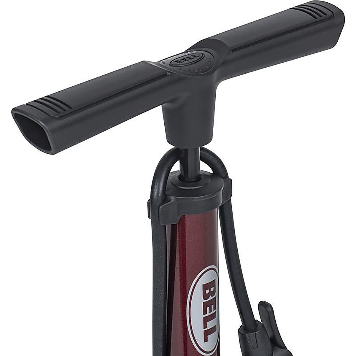 Bell Sports - 7152766 - Zephyr 350 Steel Bicycle Floor Pump Maroon