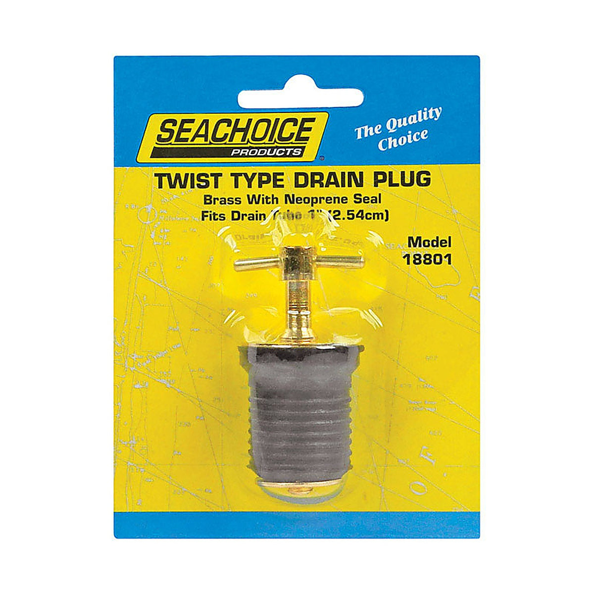 Seachoice - 18801 - Brass 6.8 in. L x 1 in. W Drain Plug