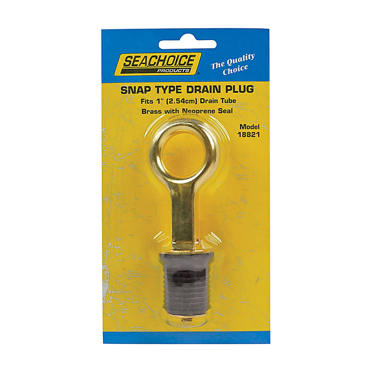 Seachoice - 18821 - Brass 6.5 in. L x 1 in. W Drain Plug