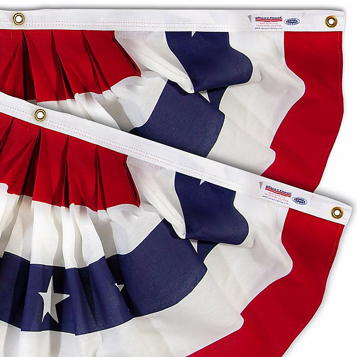 Valley Forge - PMF-2-T - American Pleated Flag 18 in. H X 36 in. L