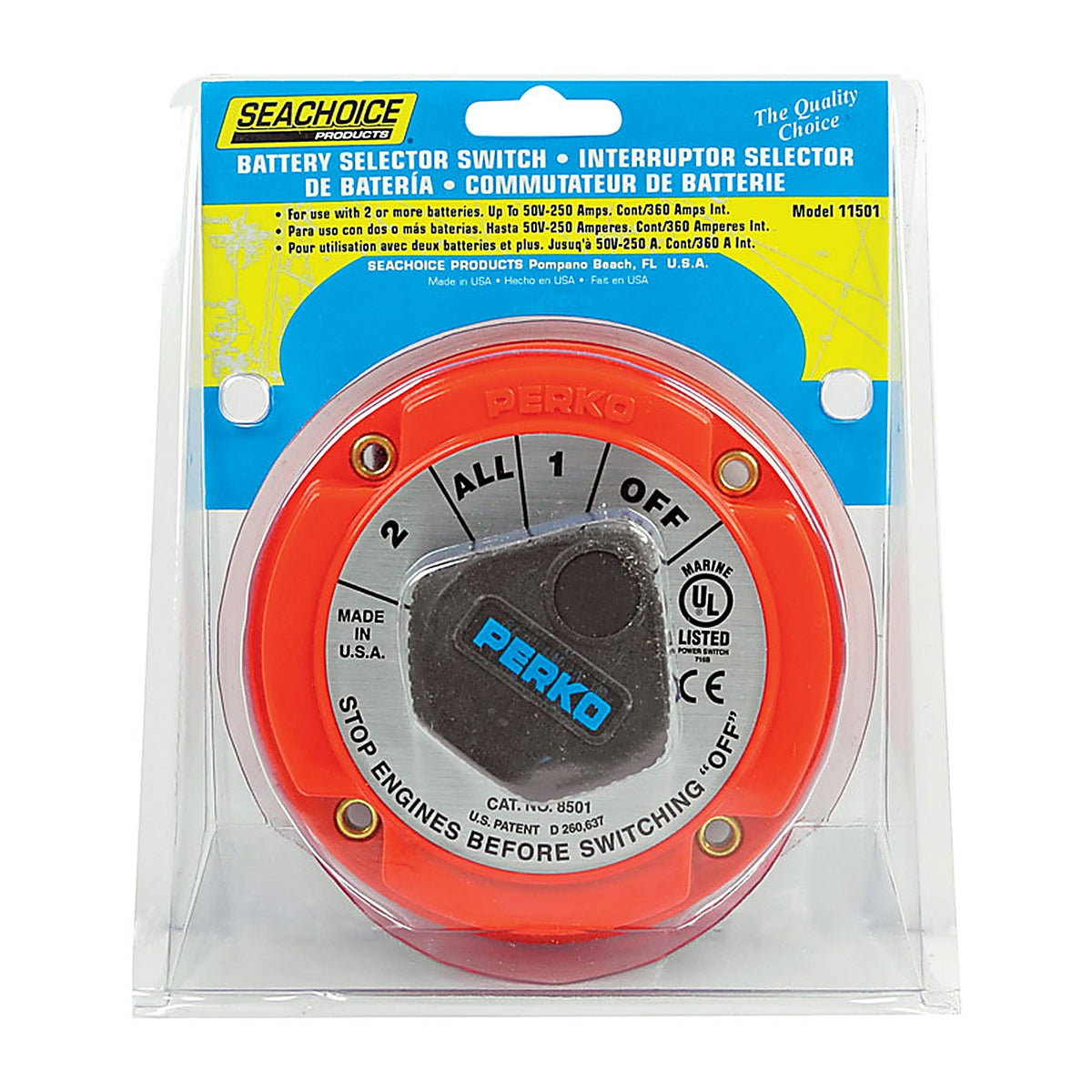 Seachoice - 11501 - Battery Selector Switch Plastic
