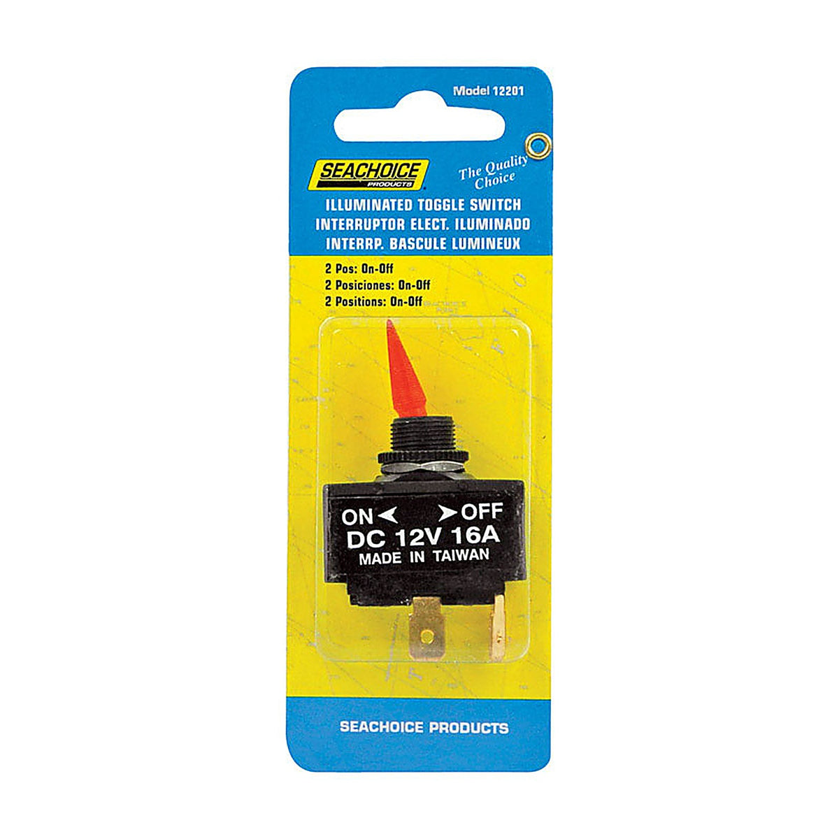 Seachoice - 12201 - Illuminated Toggle Switch Plastic