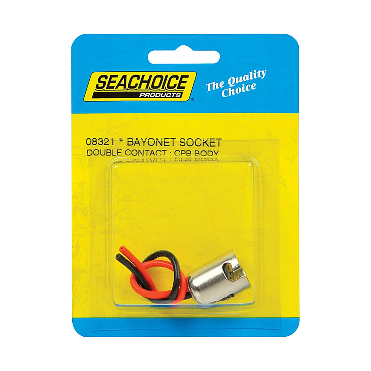 Seachoice - 08321 - Bayonet Light Socket Chrome Plated Brass