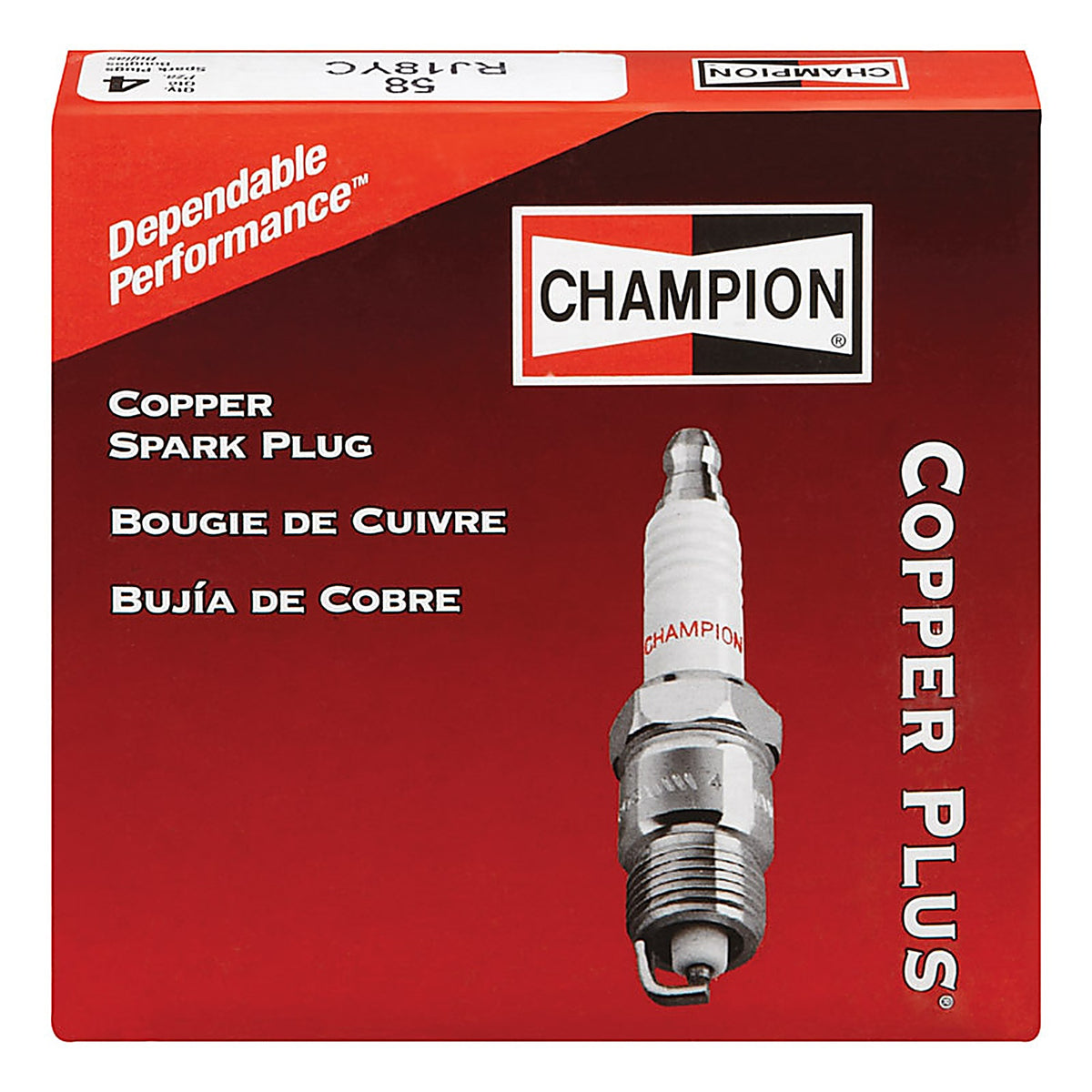 Champion - 58 - Copper Plus Spark Plug RJ18YC