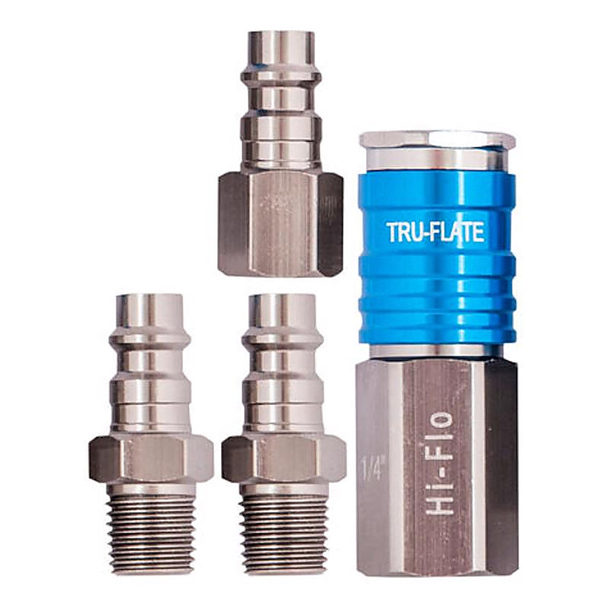 Tru-Flate - TRFL13903 - 1/4 in. Coupler and Plug Kit Carded 4 pc