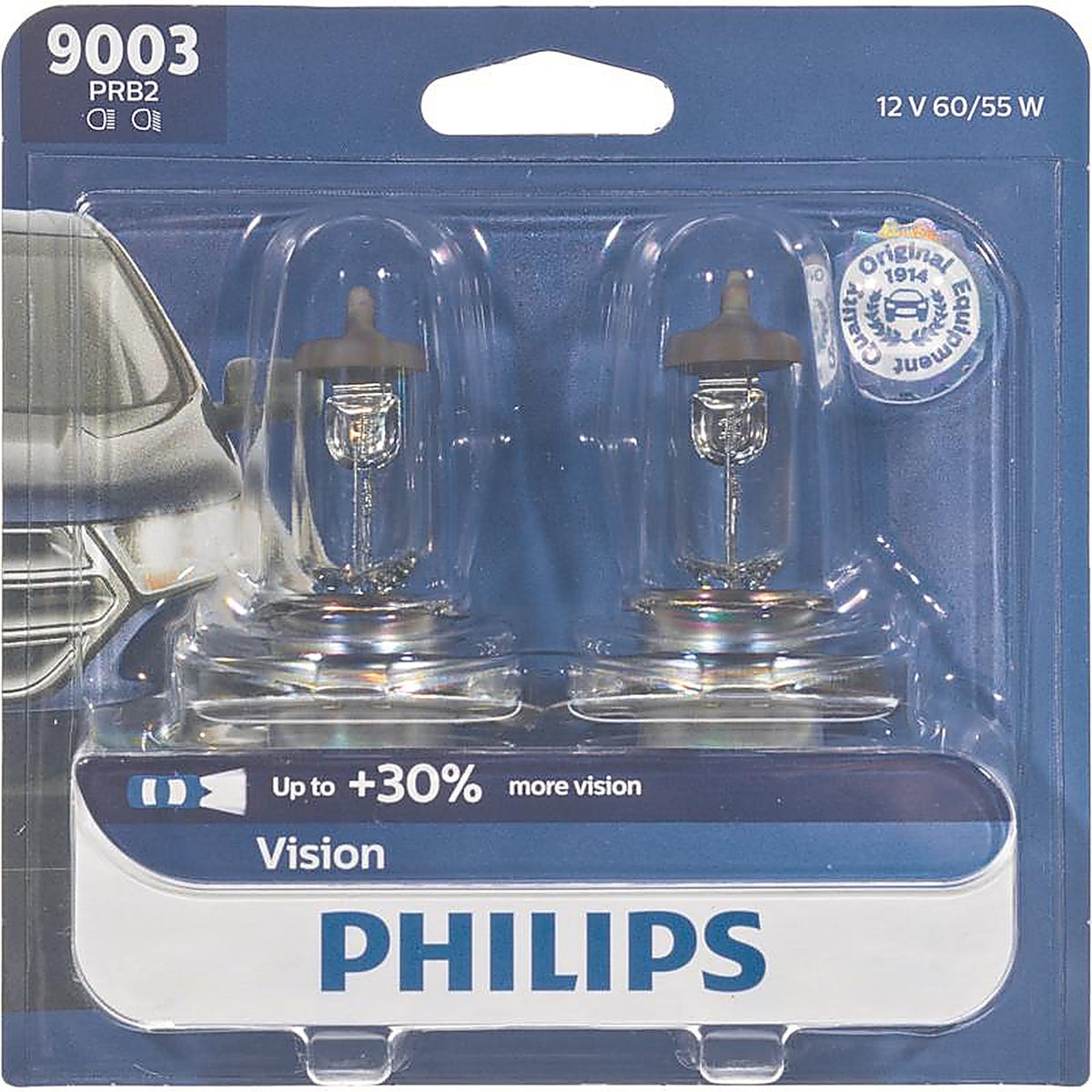 Philips - 9003PRB2 - Vision Halogen High/Low Beam Automotive Bulb 9003PRB2
