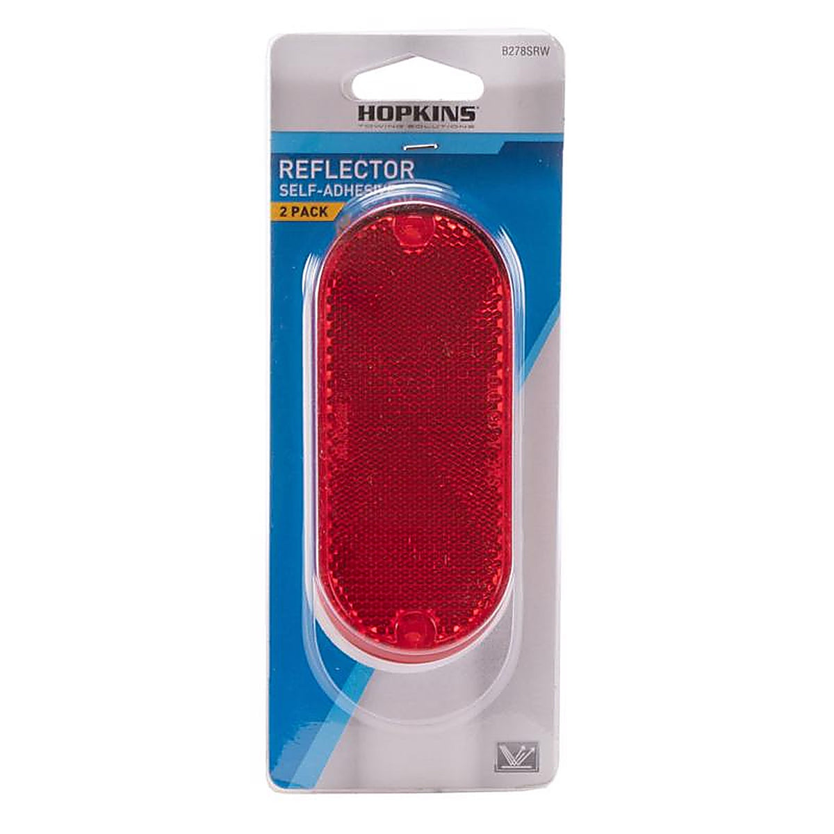 Hopkins - B278SRW - Red Rectangular Reflector 2 pk
