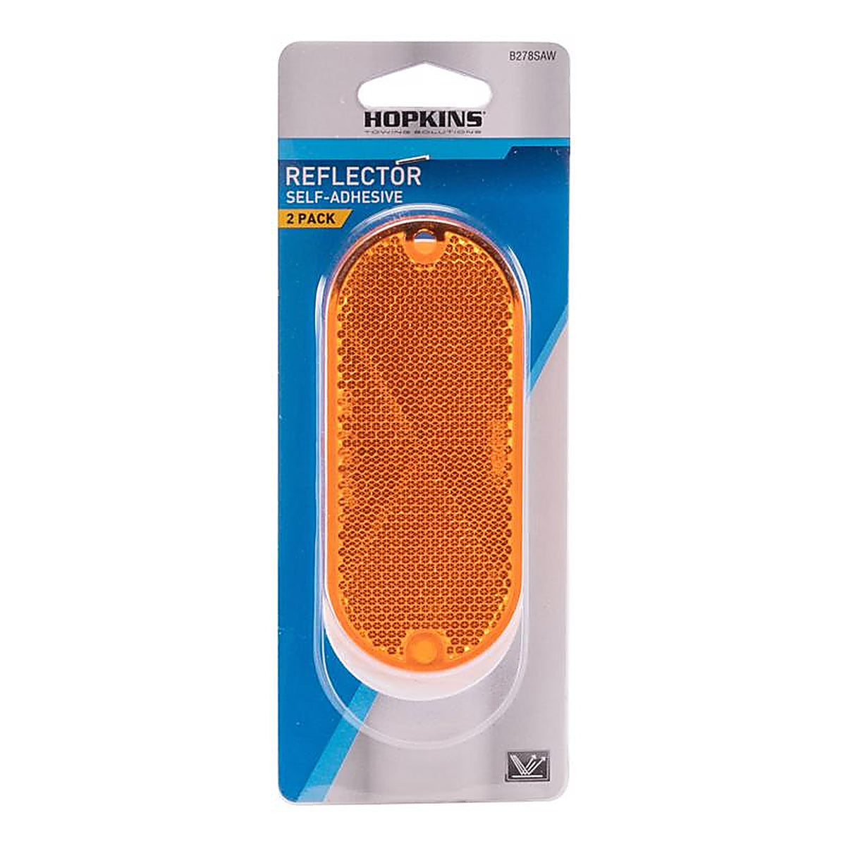 Hopkins - B278SAW - Amber Rectangular Reflector 2 pk