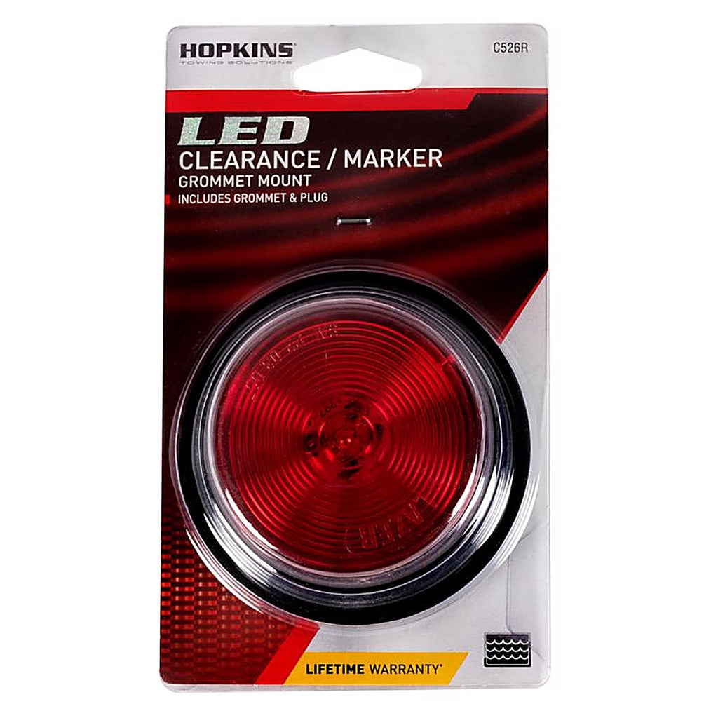 Hopkins - C526R - Red Round Clearance/Side Marker LED Light Kit