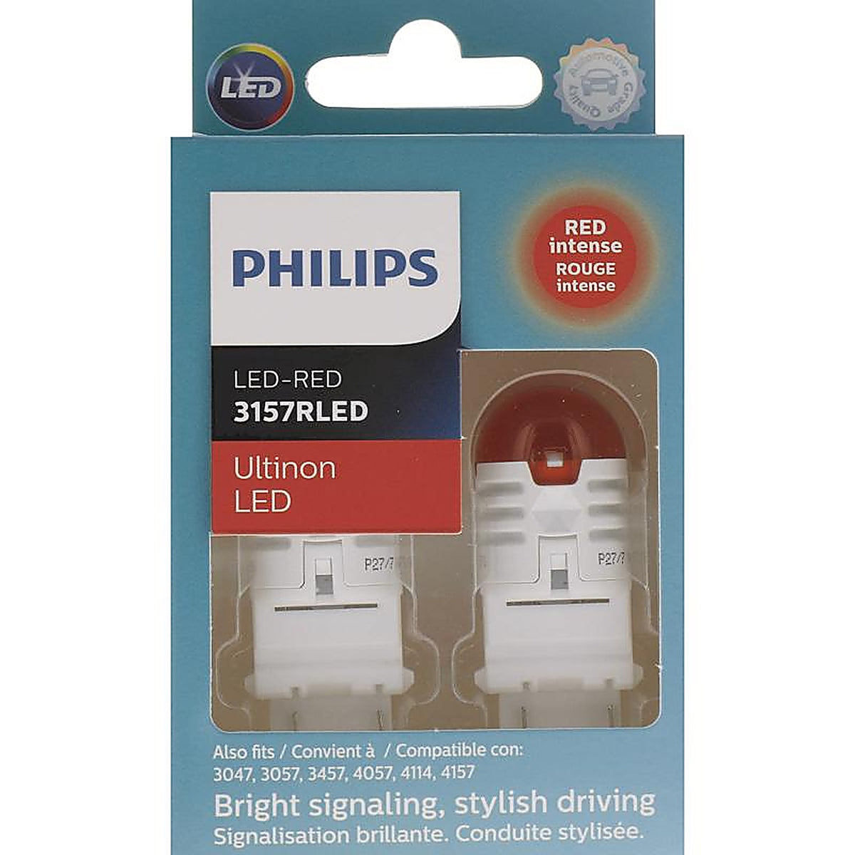 Philips - 3157RLED - Ultinon LED Parking/Side Marker/Turn Miniature Automotive Bulb 3157RLED