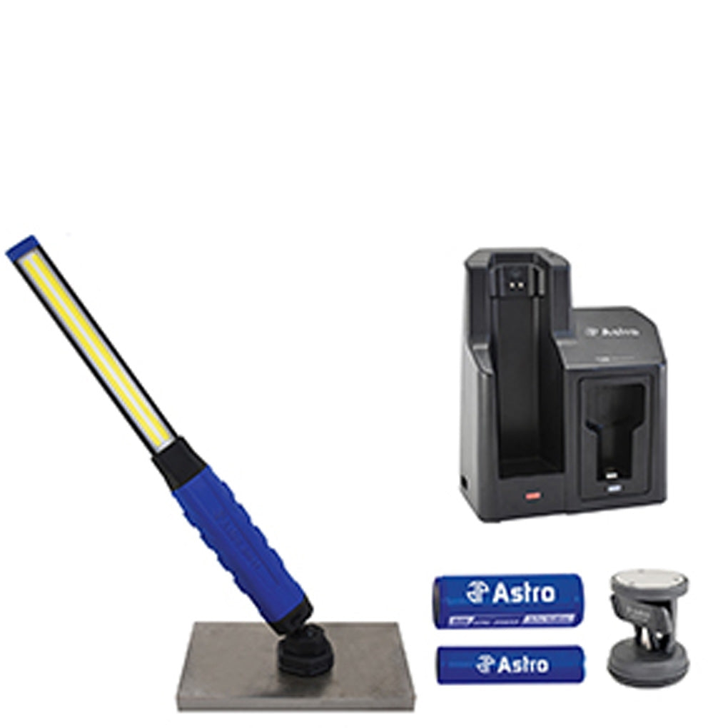 Astro Pneumatic - 80SLC - 800 Lm Rechargeable Slim Light W/ Quick-Swap System & Suction Cup Base
