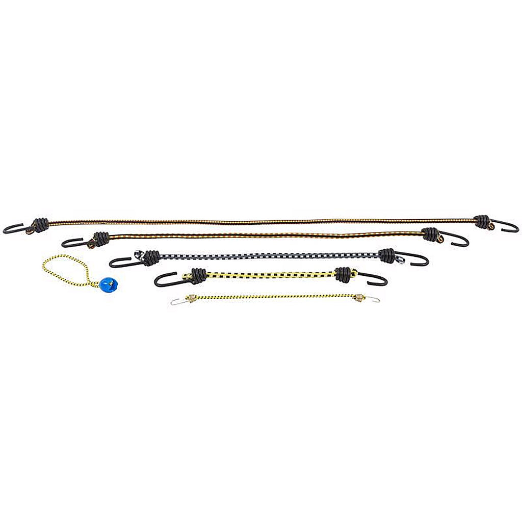Keeper - 06320-10 - Assorted Bungee Cord Set 20 in. L x 0.374 in. - 20/Pack