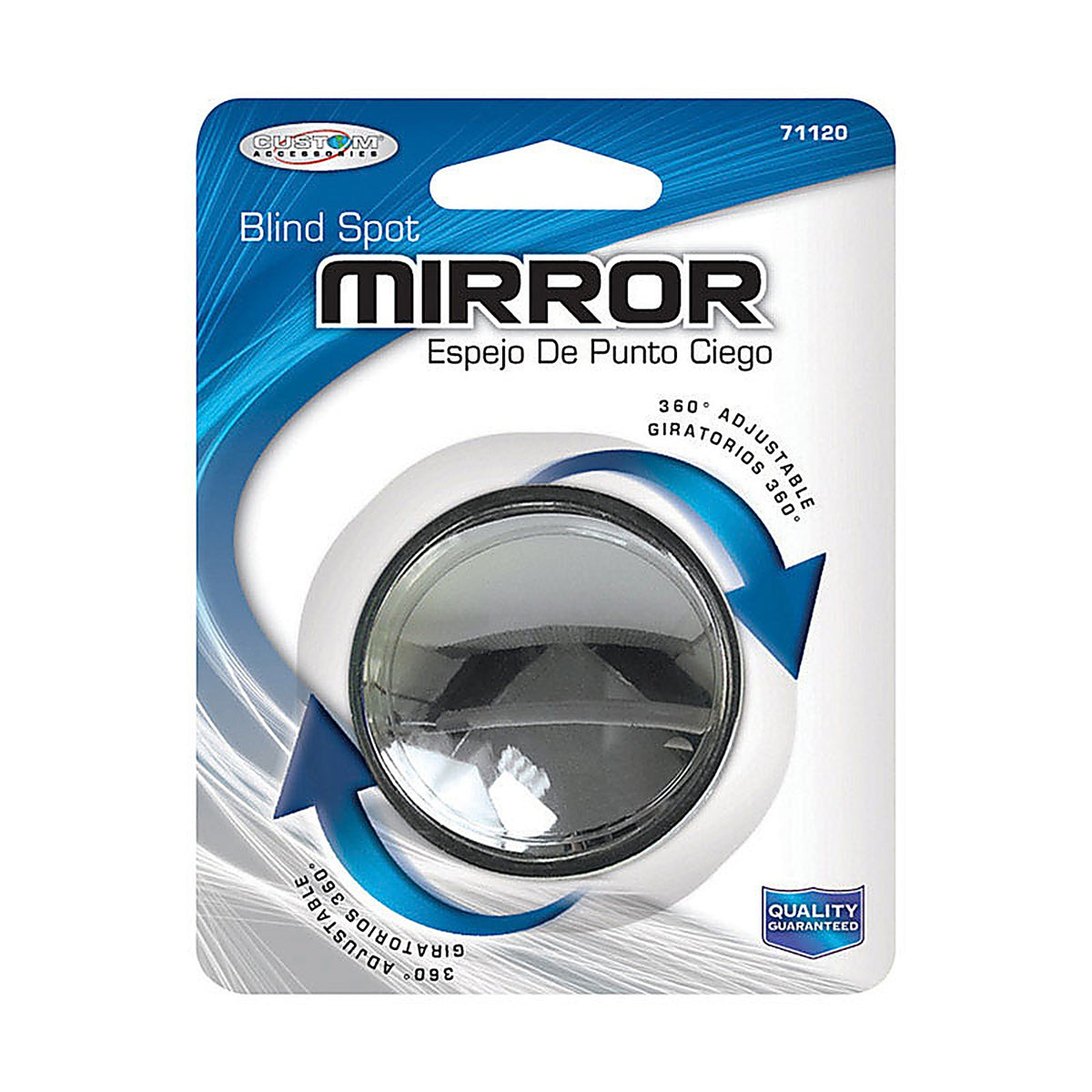 Custom Accessories - 71120 - Black Blind Spot Mirror - 1/Pack