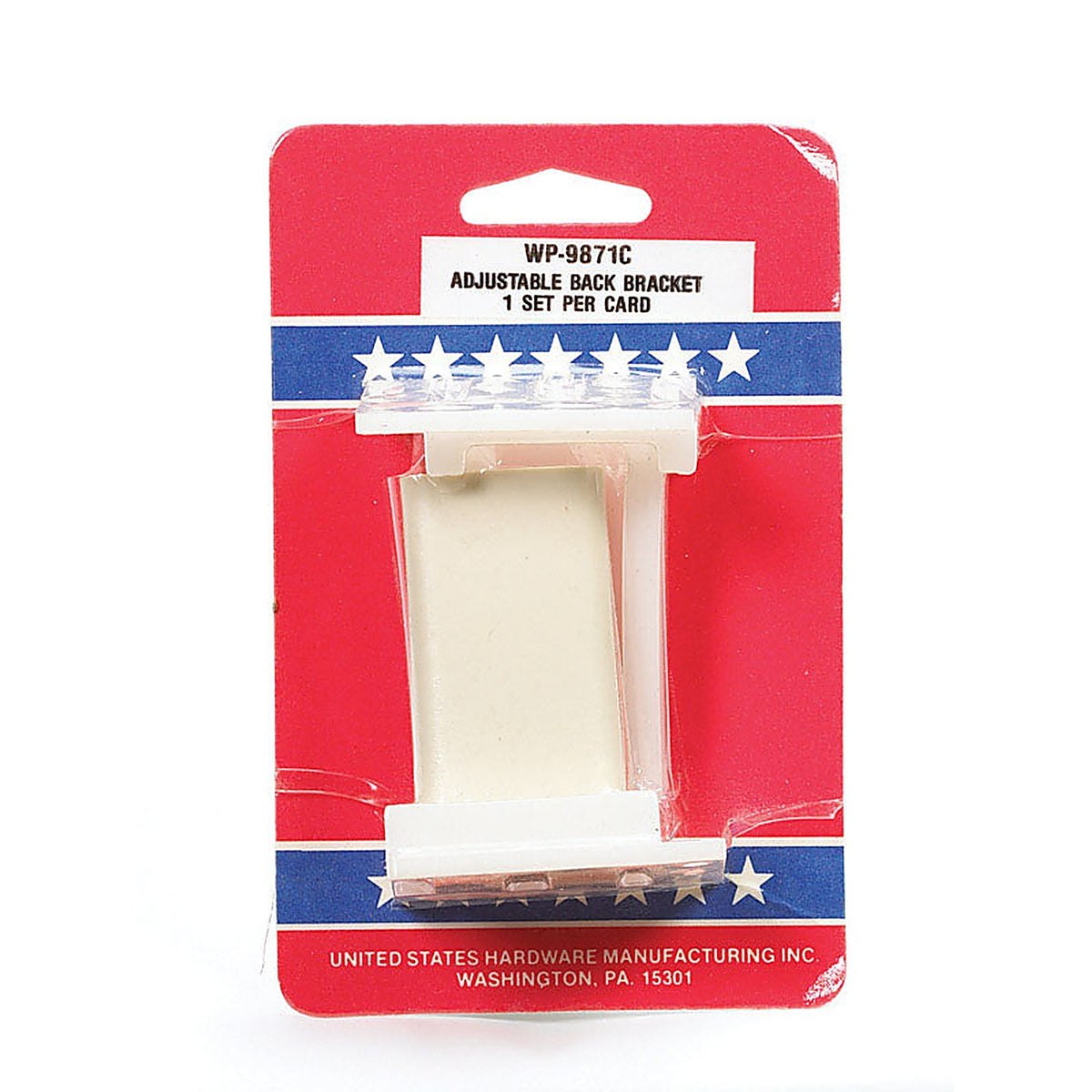 US Hardware - WP-9871C - RV Drawer Back Bracket - 1/Pack