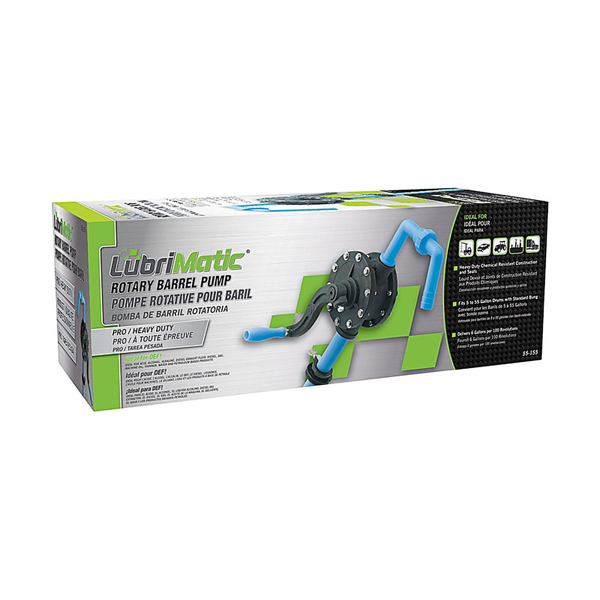 Lubrimatic - 55-155 - Manual Rotary Barrel Pump 55 oz.