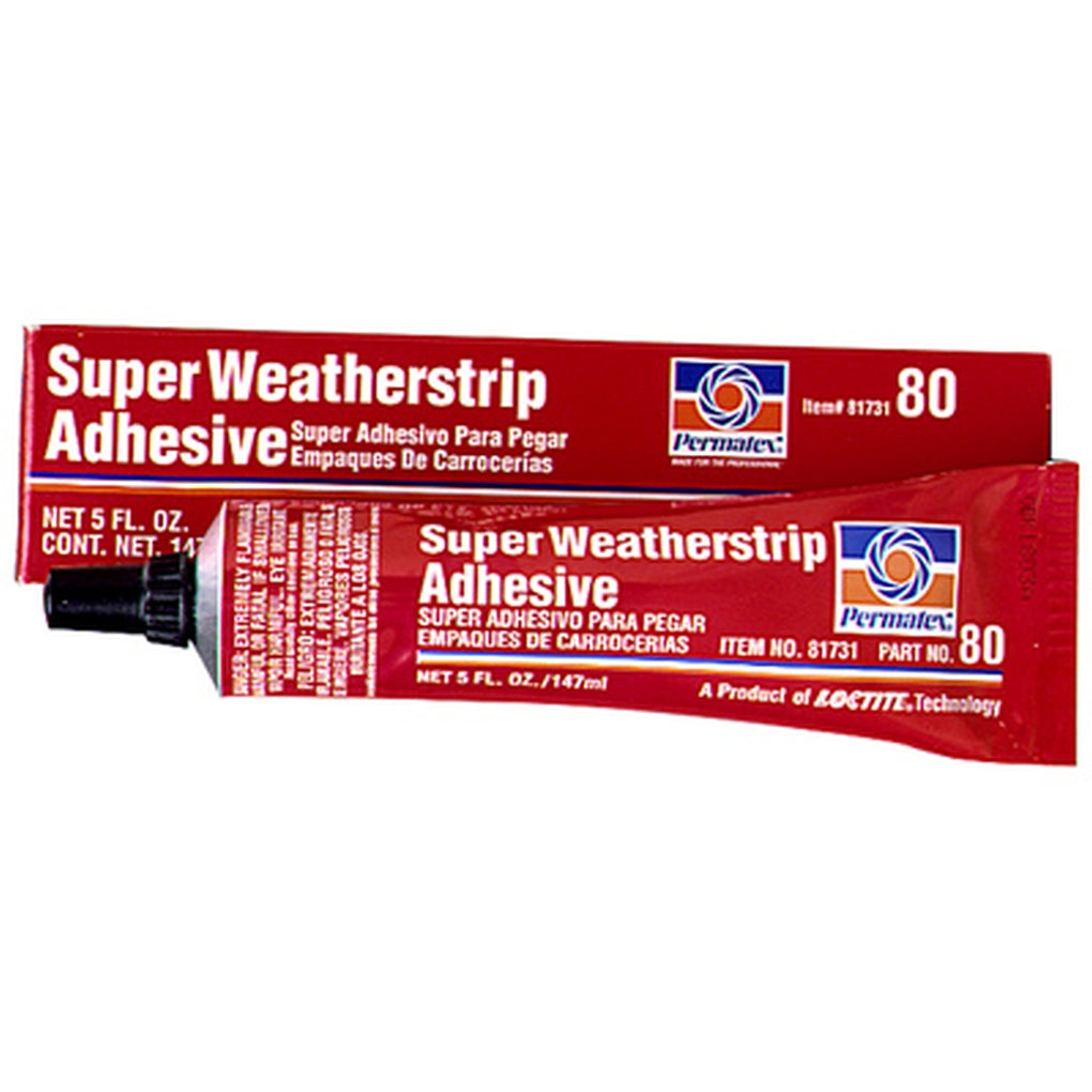 Permatex - 81731 - Super Weatherstrip Adhesive, 5 fl. oz. tube, boxed