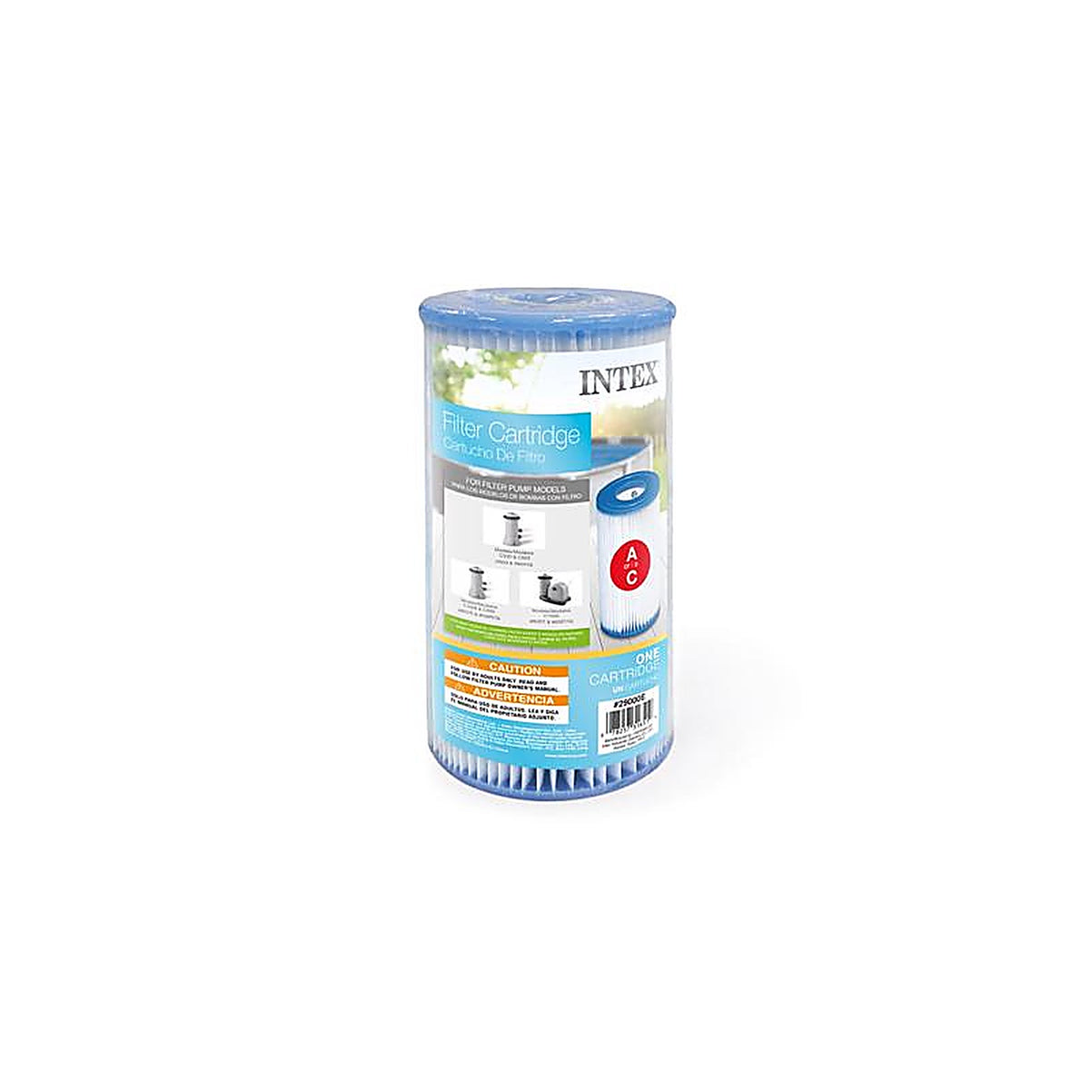 Intex - 29000E - Krystal Clear Pool Filter 4.25 in. W x 8 in. L