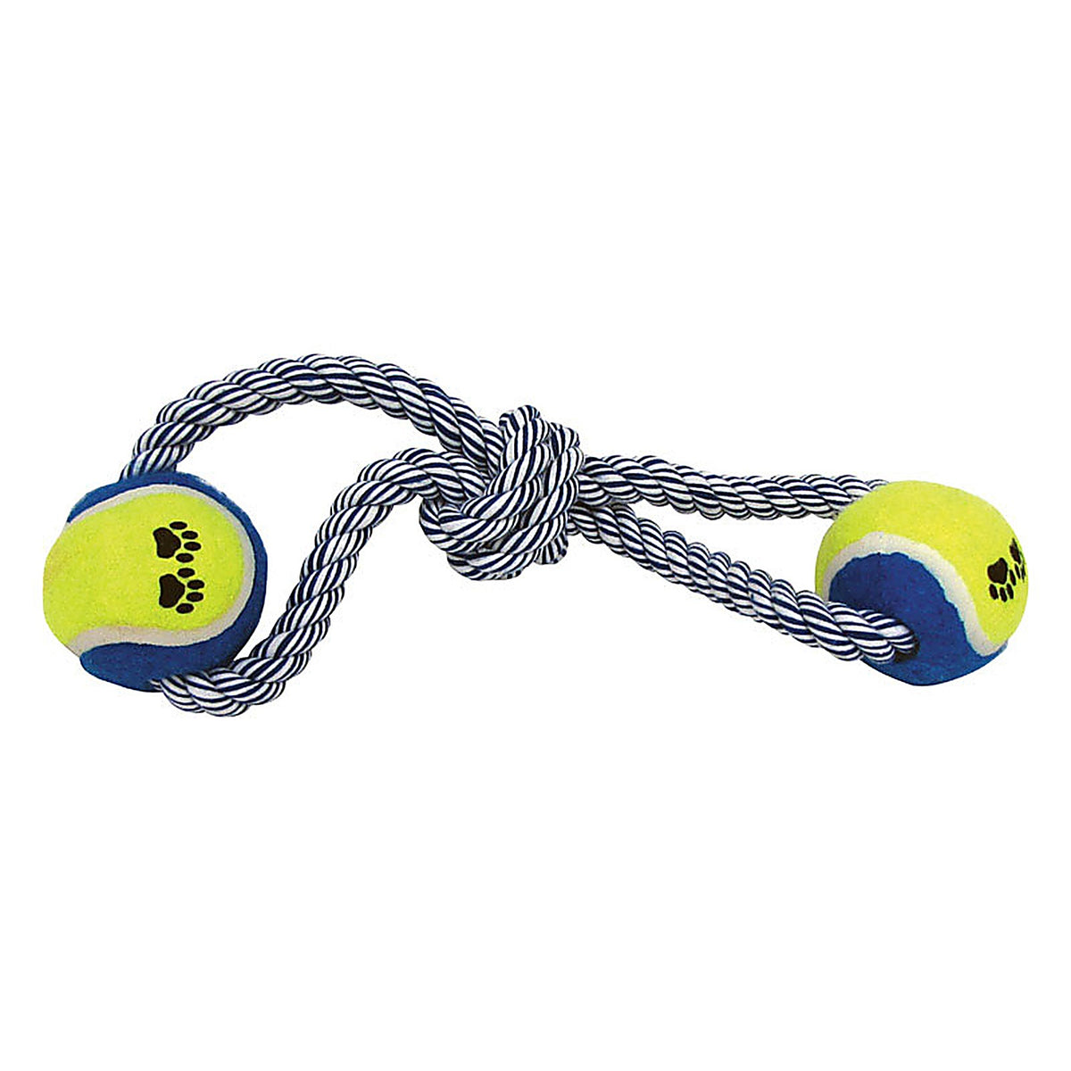 Boss - A03810 - Diggers Multicolored Rope and Tug Dog Figure Rubber Dog Toy Large 1