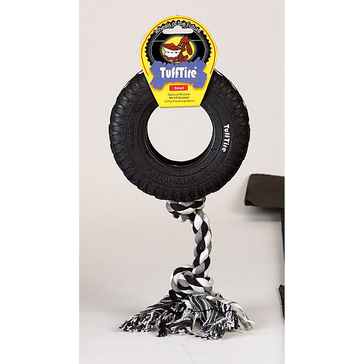 Boss Pet - 52988 - Diggers Multicolored Pull Rope Rubber Dog Tug Toy Large 1